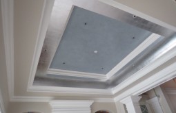 Venetian Plaster and Silver Leafing